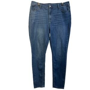 Old Navy Womens 14 Blue High-Rise Super Skinny Jeans Casual